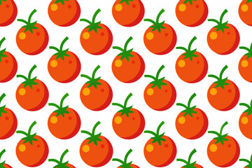 Seamless line pattern with tomato art vector illustration