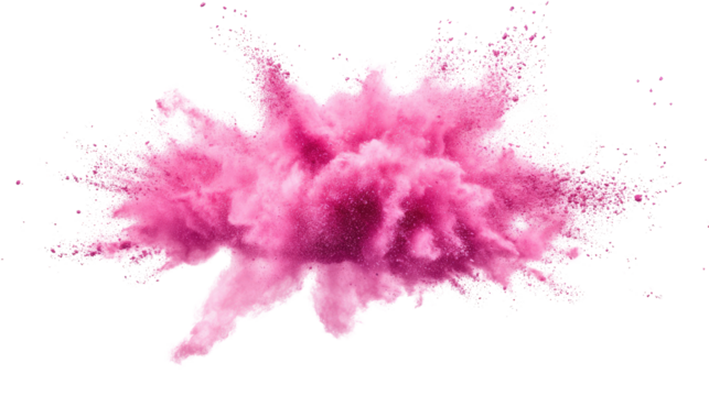 Pink explosion transparent background