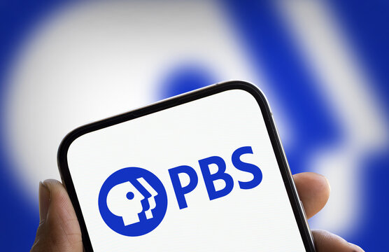 Dhaka, Bangladesh- 15 Aug 2024: PBS logo is displayed on smatphone. PBS is America's non-profit public television network.