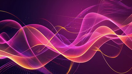 Fototapeta premium Abstract Swirling Lines with Glowing Colors
