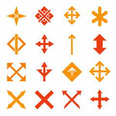 Each consisting of 16 realistic icons art vector