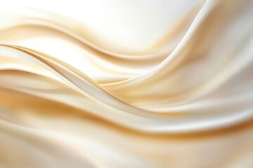Obraz premium A smooth and elegant fabric texture in soft cream color, perfect for backgrounds, fashion, or textile design projects.