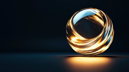 A glowing crystal sphere with light swirling within