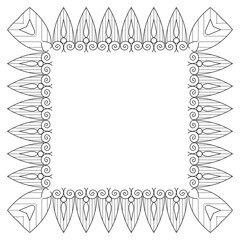 floral decorative photo frame border for wedding