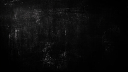 Black texture chalk board and black board background.,  Scary dark wall, low light black concrete cement 