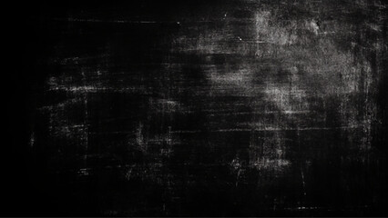 Obraz premium Black asphalt surface. Closeup of dark grunge texture with grain, abstract black wall texture for pattern background wide panorama picture black wall texture