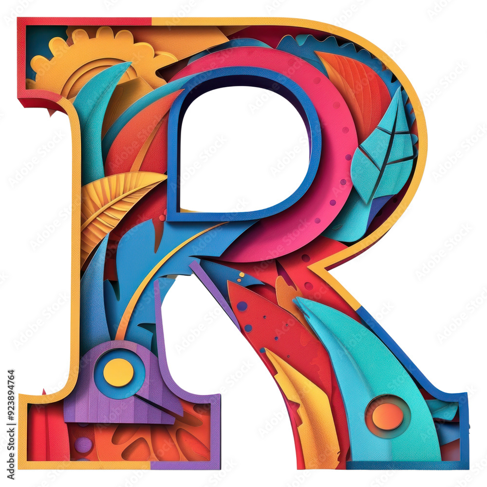 Canvas Prints png letter r alphabet shape font.