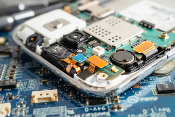 Repairing and upgrade circuit mainboard of notebook, electronic, computer hardware and technology.