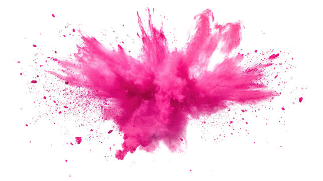 Pink explosion transparent background