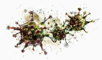 The most dangerous strain of smallpox Digital illustration, white background, watercolor style --ar 5:3 --stylize 50 Job ID: 697ba247-e9ef-46bb-bb38-ccf6f7517a13