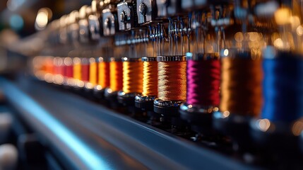 state-of-the-art embroidery machine that adds detailed stitched designs to shirts and other apparel, enhancing the customization options