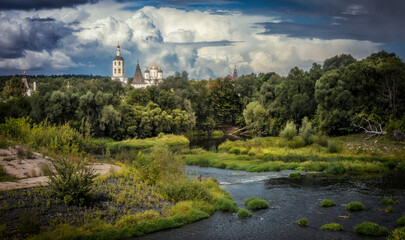 Daytime landscape in sunny weather