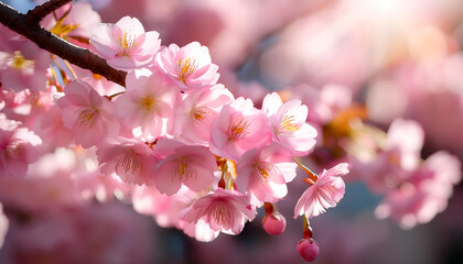  Cherry Blossom Close-Up- A high-resolution close-up image of a blooming cherry blossom tree_1(145)