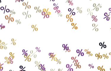 sale digital percent in transparent
