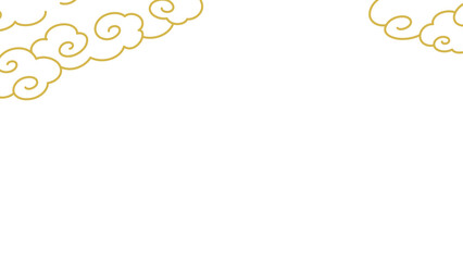 和風の雲のシンプルな背景_16:9