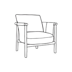 Hand Drawn Chair Drawing Illustration