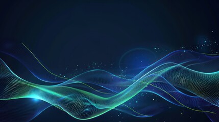 Abstract Digital Wave Background