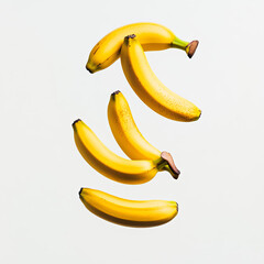 bananas floating in the air