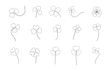 Shamrock leaf outline, Shamrock clover outline, Cloverleaf silhouette,  Shamrock Leaf svg, Shamrock clover svg, Shamrock svg, Shamrock clipart, Shamrock silhouette outline