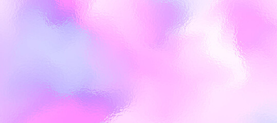 Hologram gradient pink background. Foil nacre paper, glitter blur effect. Gradation noise rainbow texture. Vector abstract illustration for web, card, bg, certificate, wedding design