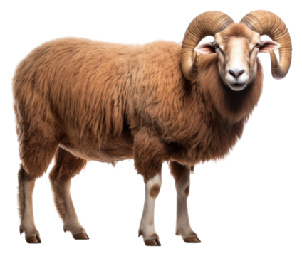 PNG Arles Merino Sheep Ram sheep livestock standing.