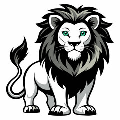 Obraz premium lion head vector