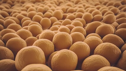 Fototapeta premium Yellow lumps of fat
