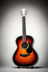 Obraz premium a custom built acoustic guitar. generative ai