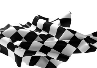 flag finish race sport 3d champion winner