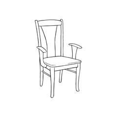 Hand Drawn Chair Drawing Illustration