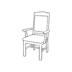 Hand Drawn Chair Drawing Illustration