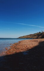 Beautiful beach and black sea 