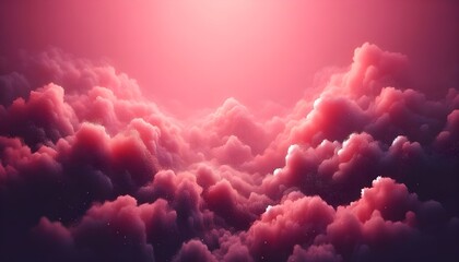 Dramatic Pink Cloudscape at Dusk