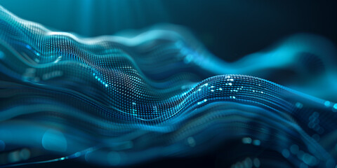 Abstract Digital Wave: Futuristic Technology Background