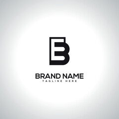 EB BE Abstract Monogram Letter Logo Design. Initial Vector Symbol