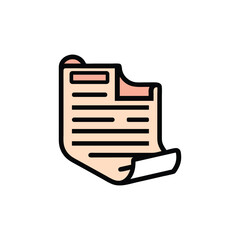 A document icon with lines for detailed information