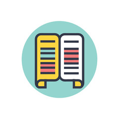 A document icon with lines for detailed information