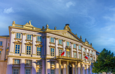 Historical Primate's Square in the old city center of Bratislava, Slovakia