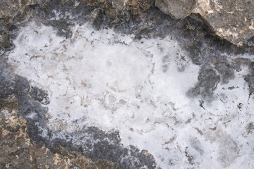 Haloclasty (also called salt weathering) is a type of physical weathering caused by the growth and thermal expansion of salt crystals. Kaʻena Point , North Shore, Oahu Hawaii. Keawaula Beach 
