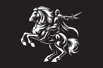 knight vector silhouette