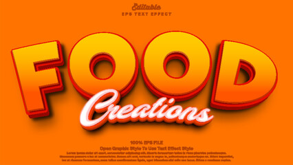 food festival text effect, editable text 3d bold and fun theme.