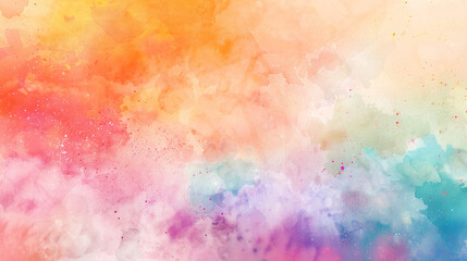Vibrant Color Gradient Rendering Showcases a Dreamy Watercolor Texture Background, Perfect for Creative Design Concepts and Artistic Expressions