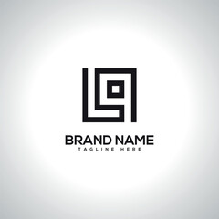 LQ QL Abstract Unique Letter Logo Design. Initial Vector Symbol.