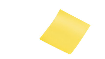 Yellow sticky note transparent background