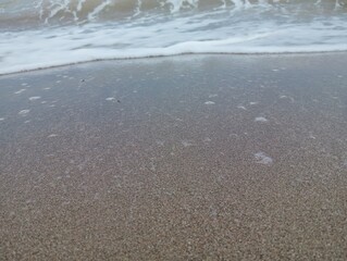footprints on the beach