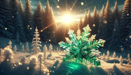 Fototapeta premium snowflake