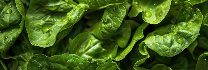 Fototapeta premium Examining Salad Greens for Contaminants