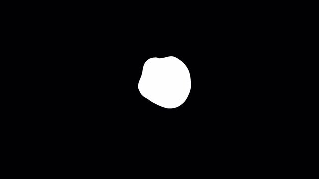 Cartoon basic shapes background animation. Video clip with alpha channel.