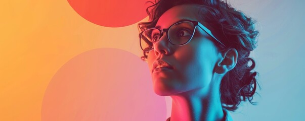 Minimalist designer workspace with team collaboration and data visualization