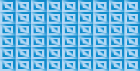 rectangular geometric composition with blue gradations as background inspiration for visual communication designs or for textile designs